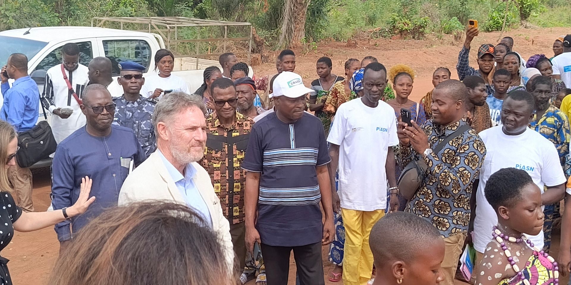 GRASID ONG Accueille une mission de l'Ambassade des Pays-Bas projet PIASN