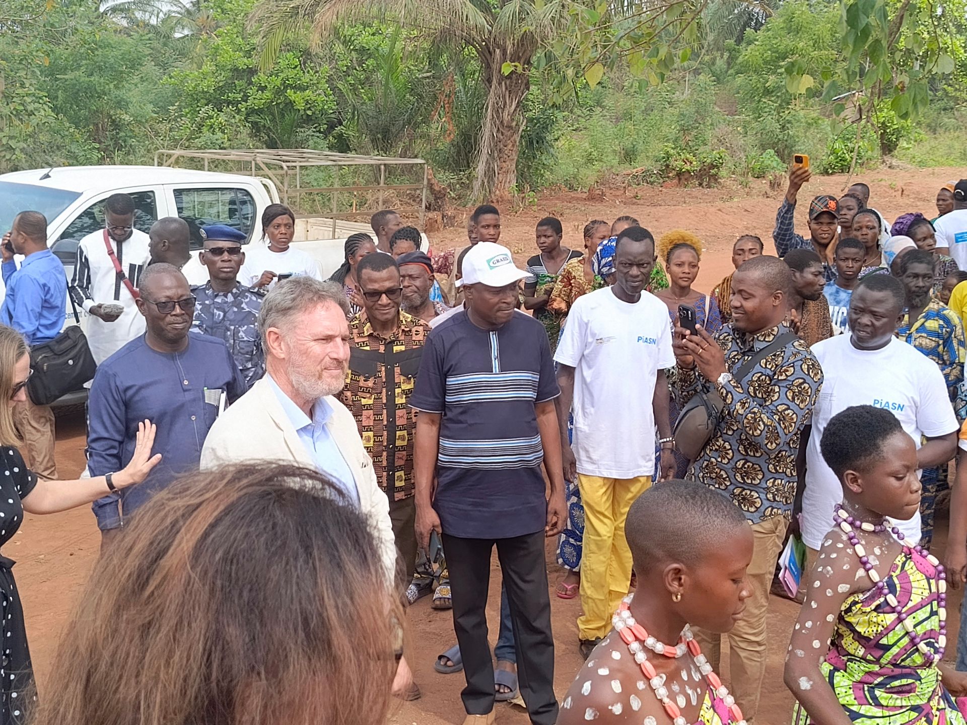 GRASID ONG Accueille une mission de l'Ambassade des Pays-Bas projet PIASN